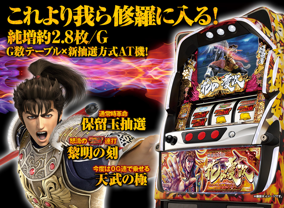 ニューギン／機種紹介／スロット スロット「花の慶次～これより我ら