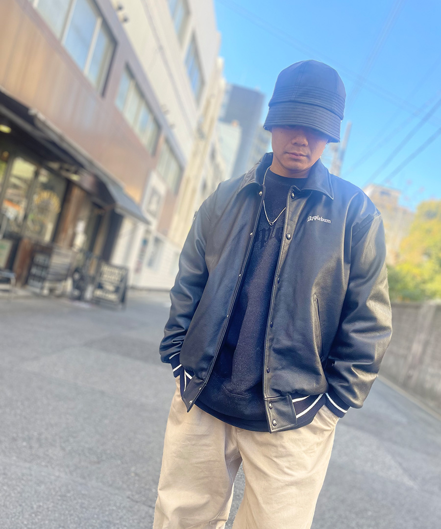 APPLEBUM(アップルバム)ジャケット All Leather Stadium Jacket