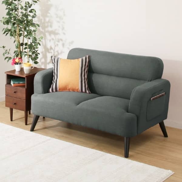 2人掛け2WAYコンパクトソファ 布張りタイプ (GY) | ニトリネット【公式
