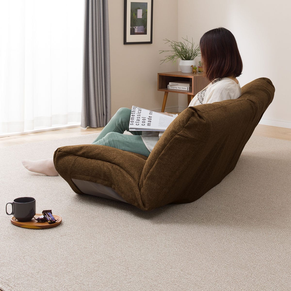 形が自在に変えられるコンパクトソファ(ツバサ3 BR) | ニトリネット