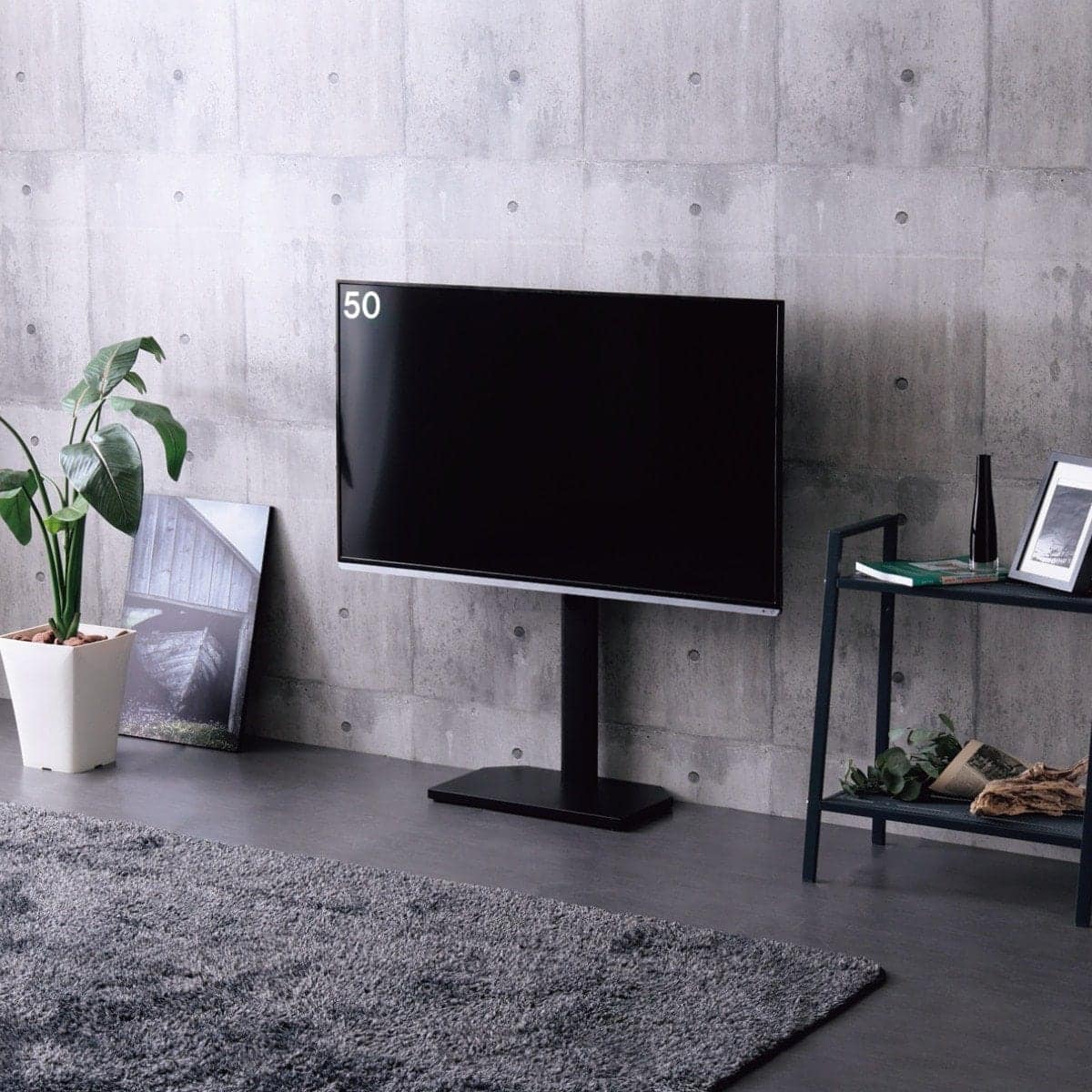 壁寄せテレビスタンド(ヘキ BK) | ニトリネット【公式】 家具