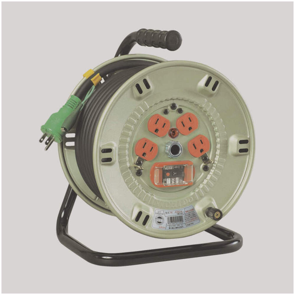 日動工業株式会社｜コードリール 100V 屋内用 過負荷漏電保護兼用