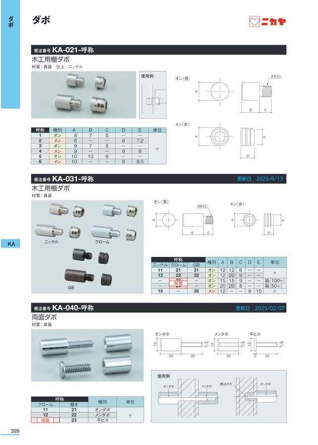 ニカヤ13号カタログ