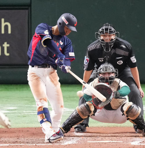 アジアCS】侍ジャパン藤原恭大が3安打2打点「負けてられない」同い年