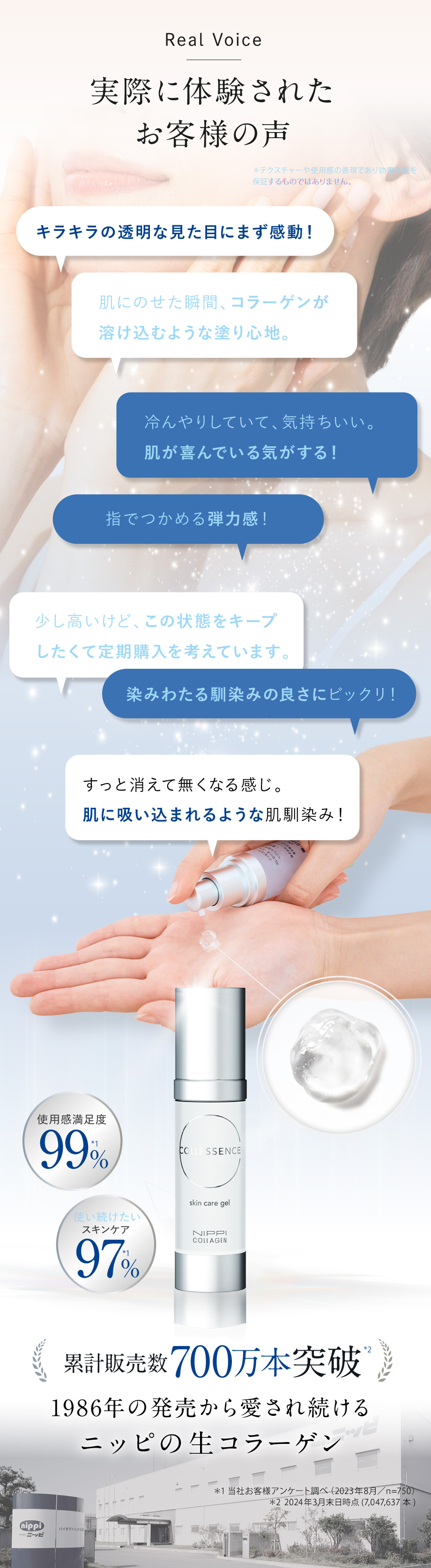 NIPPI COLLAGEN | コレセンス スキンケア ジェル 生コラーゲン美容液の
