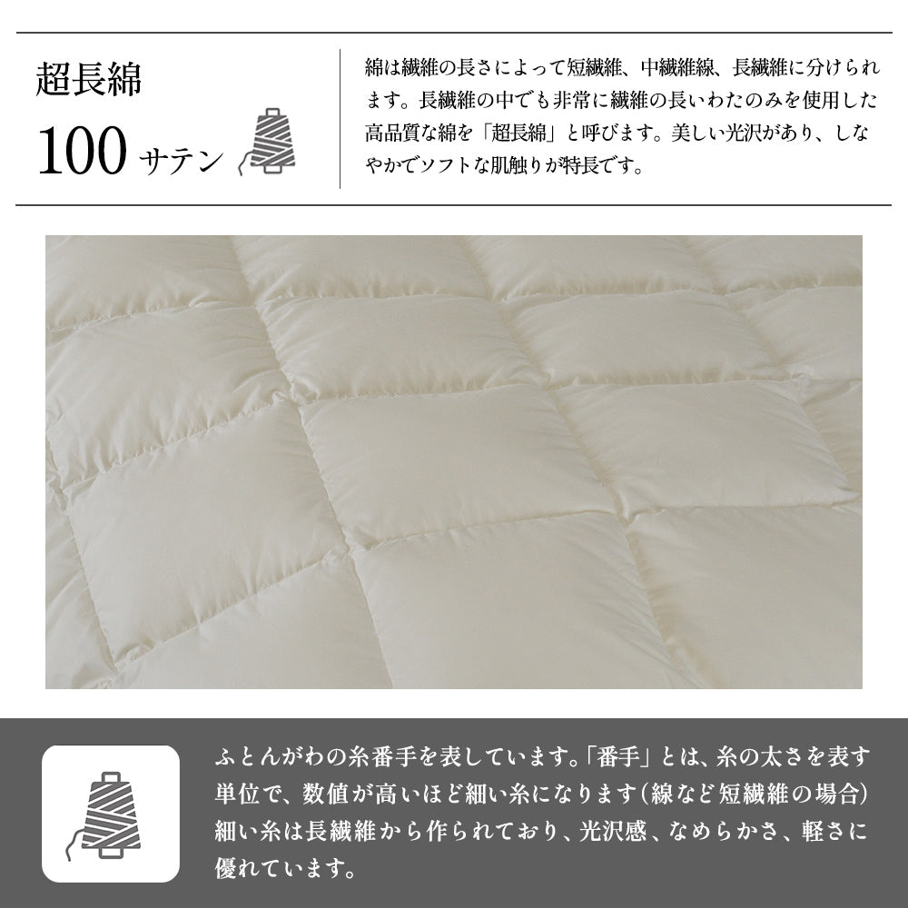 昭和西川 100年羽毛］羽毛布団 日本製ハンガリー産ホワイトマザー
