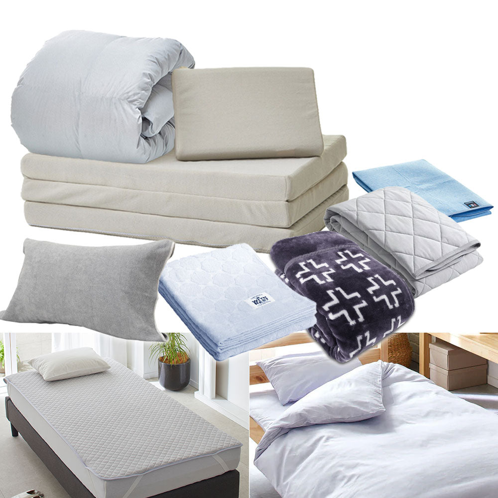 ツインフォームマットレス付き10点布団セット（マットレス・枕・羽毛