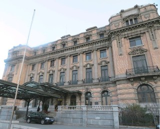 南満州鉄道が経営した「旧大連ヤマトホテル」。建物の老朽化に伴い現在