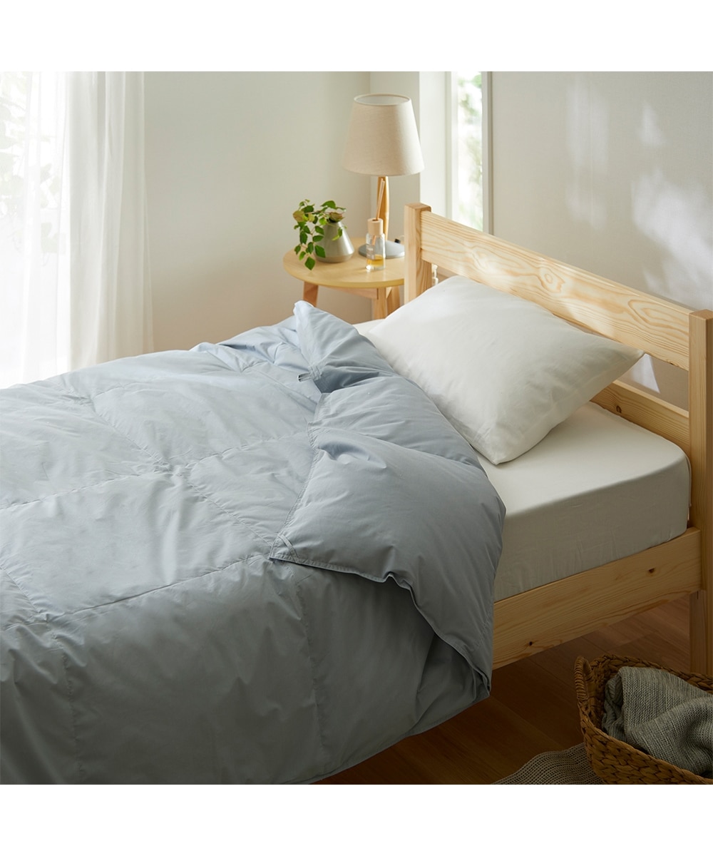 日本製】抗菌防臭・防ダニ羽毛 洗えるダウンケット（ダックダウン90