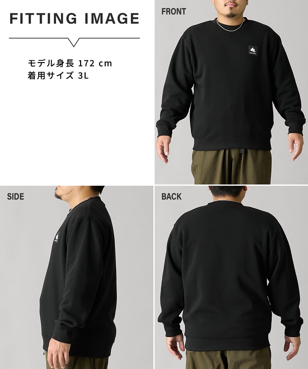 裏起毛ワンポイントクルーネックトレーナー LOGOS Park（ロゴスパーク