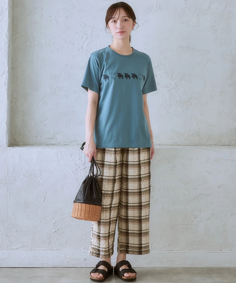 moz（モズ）9分丈裾ダブルワイドパンツ＜大きいサイズ有＞ 通販