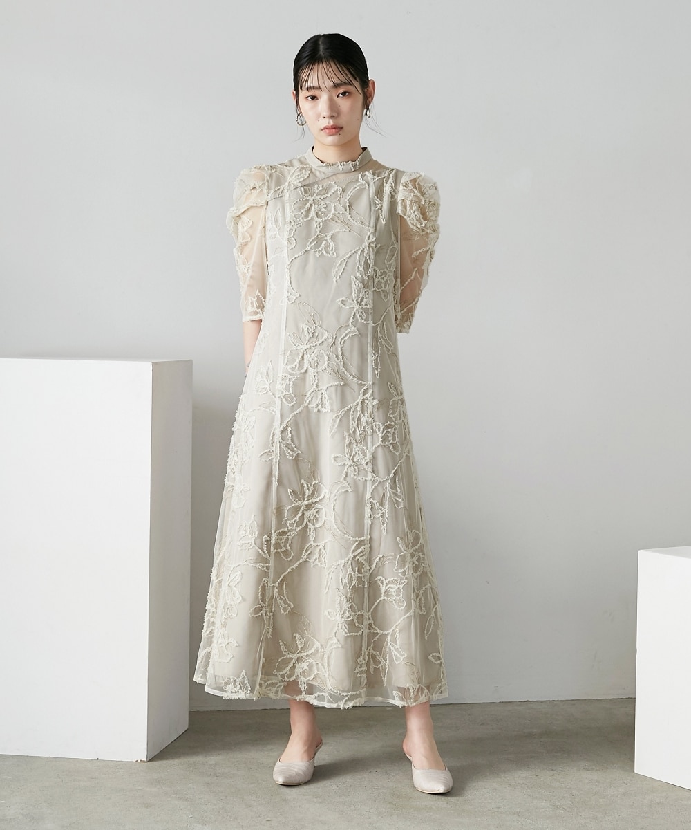 結婚式・お呼ばれ・パーティー・オケージョンドレス】カッティング風