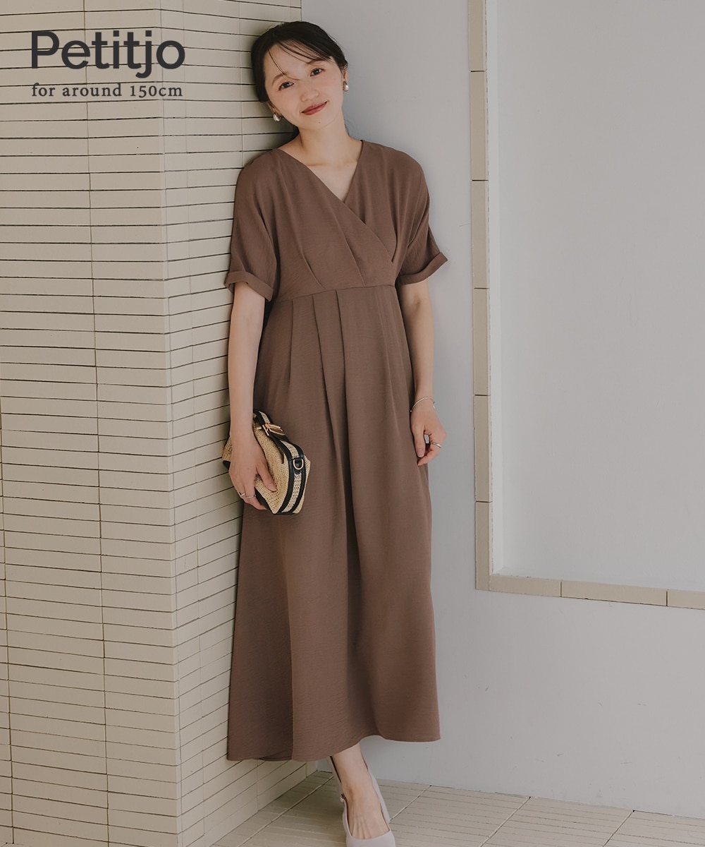 小さいサイズ カシュクールワンピース 低身長さん・小柄女性 通販