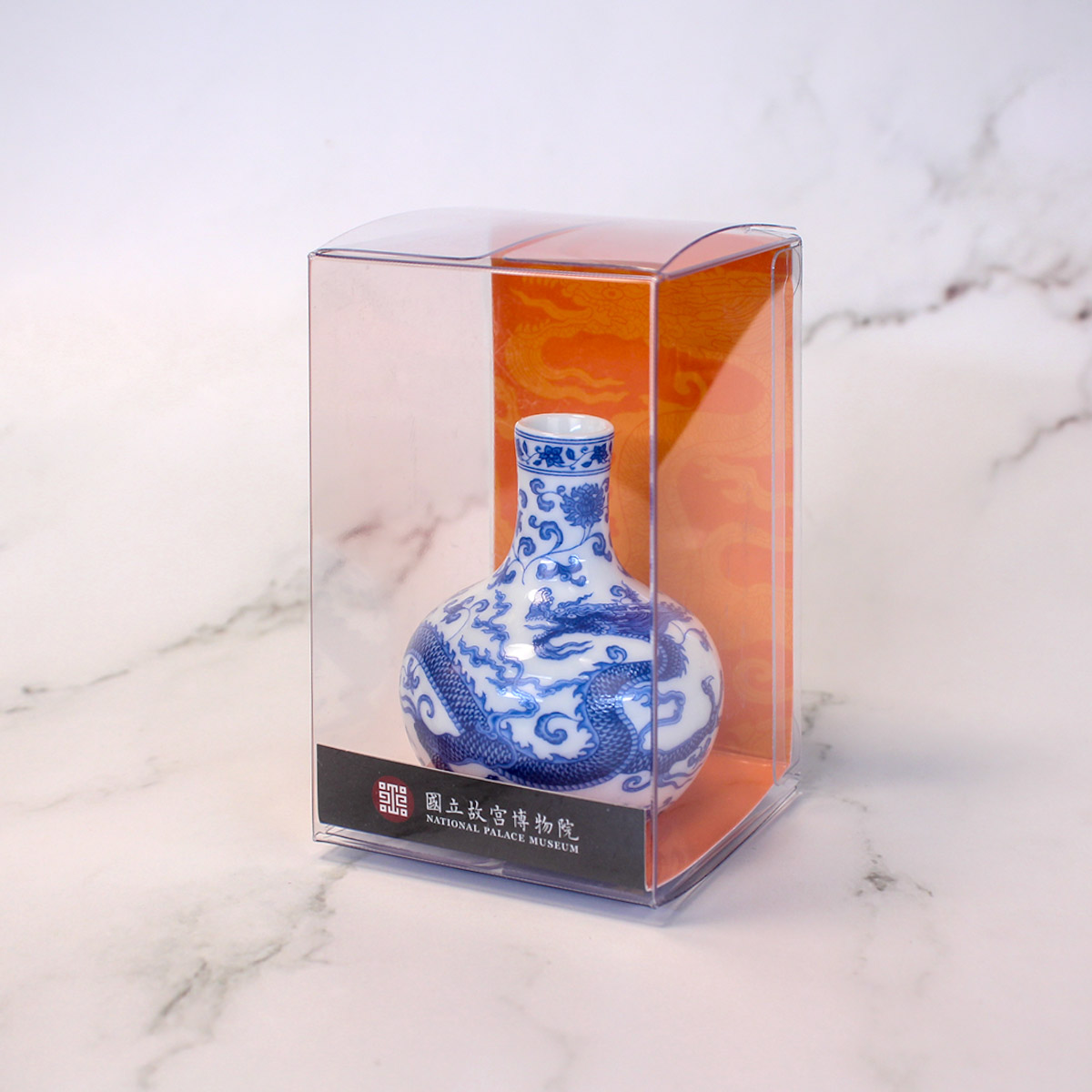 故宮精品網路商城- 迷你瓷器-故宮龍紋天球瓶