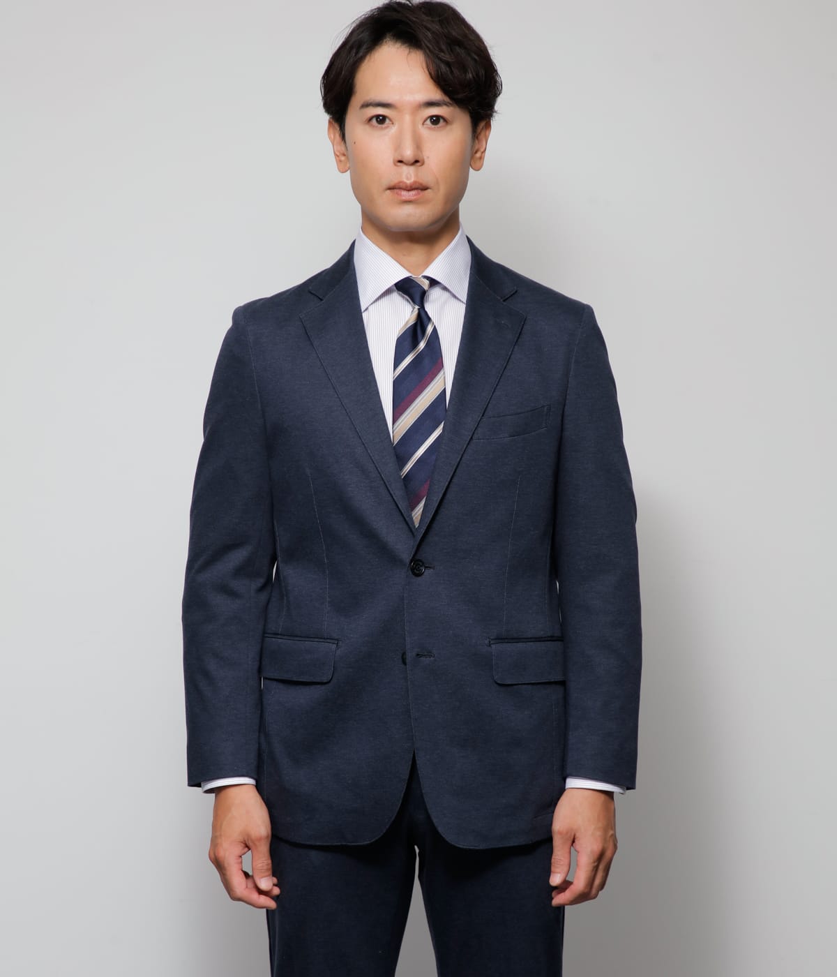 ストレッチ・ウォッシャブル】ハイゲージ ジャージー モクロディー