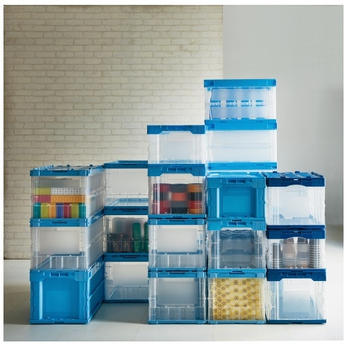 スマートオフィス】オリタタミコンテナ L51510TMBL-J 50L 10個