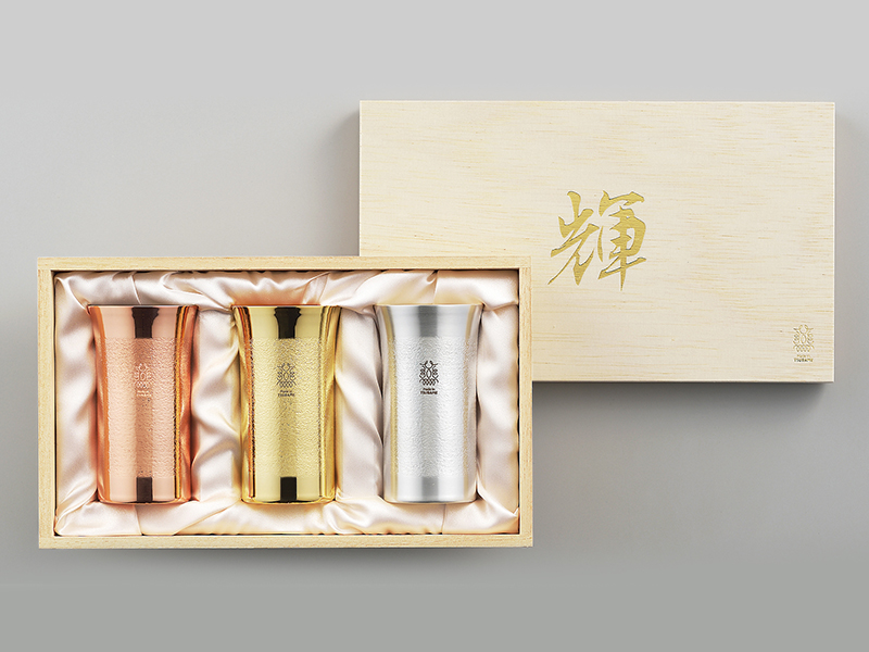 輝 純銅銘酒器 金・銀・銅3pc | 株式会社タマハシ