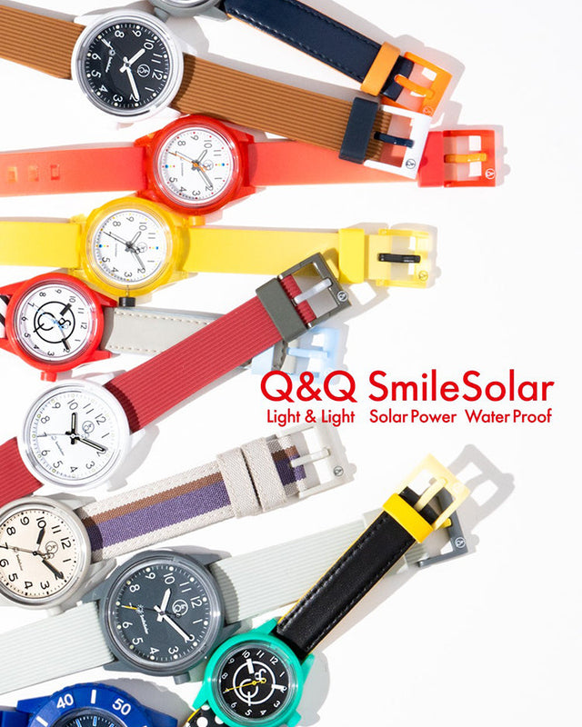 電池交換がいらないソーラーウォッチ｜Q&Q SmileSolar ONLINE STORE