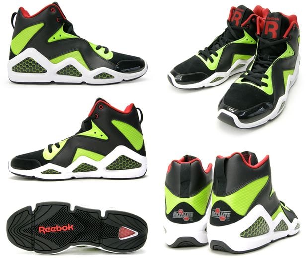 Reebok Kamikaze III - Black/Sonic Green-Ex Red- SneakerFiles