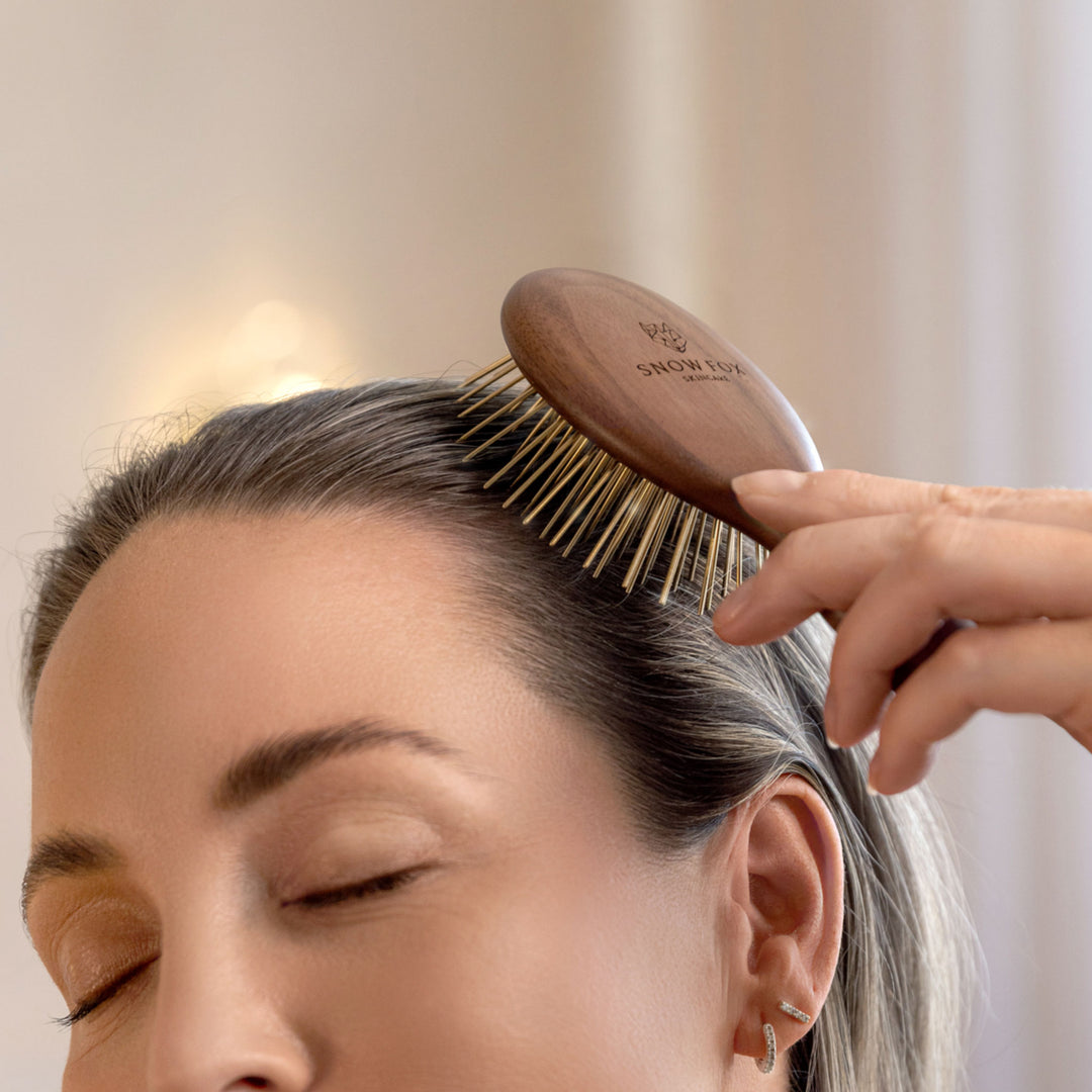 Gua Sha Hair & Scalp Brush: Infrared Edition – Snow Fox Skincare