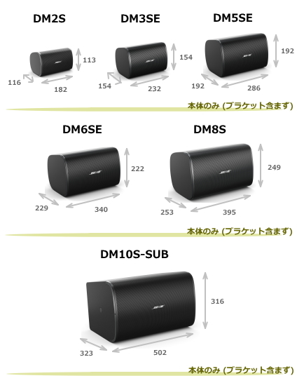DM3SE-W】BOSE 露出型スピーカー 全天候型 ホワイト 2本セット