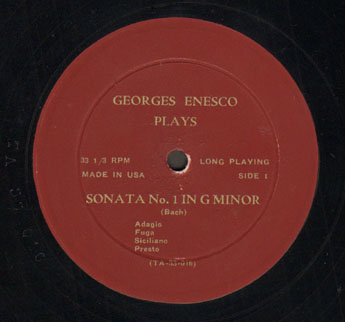 Georges ENESCO, GEORGE Enescu, VIOLIN, BACH SONATAS & PARTITAS
