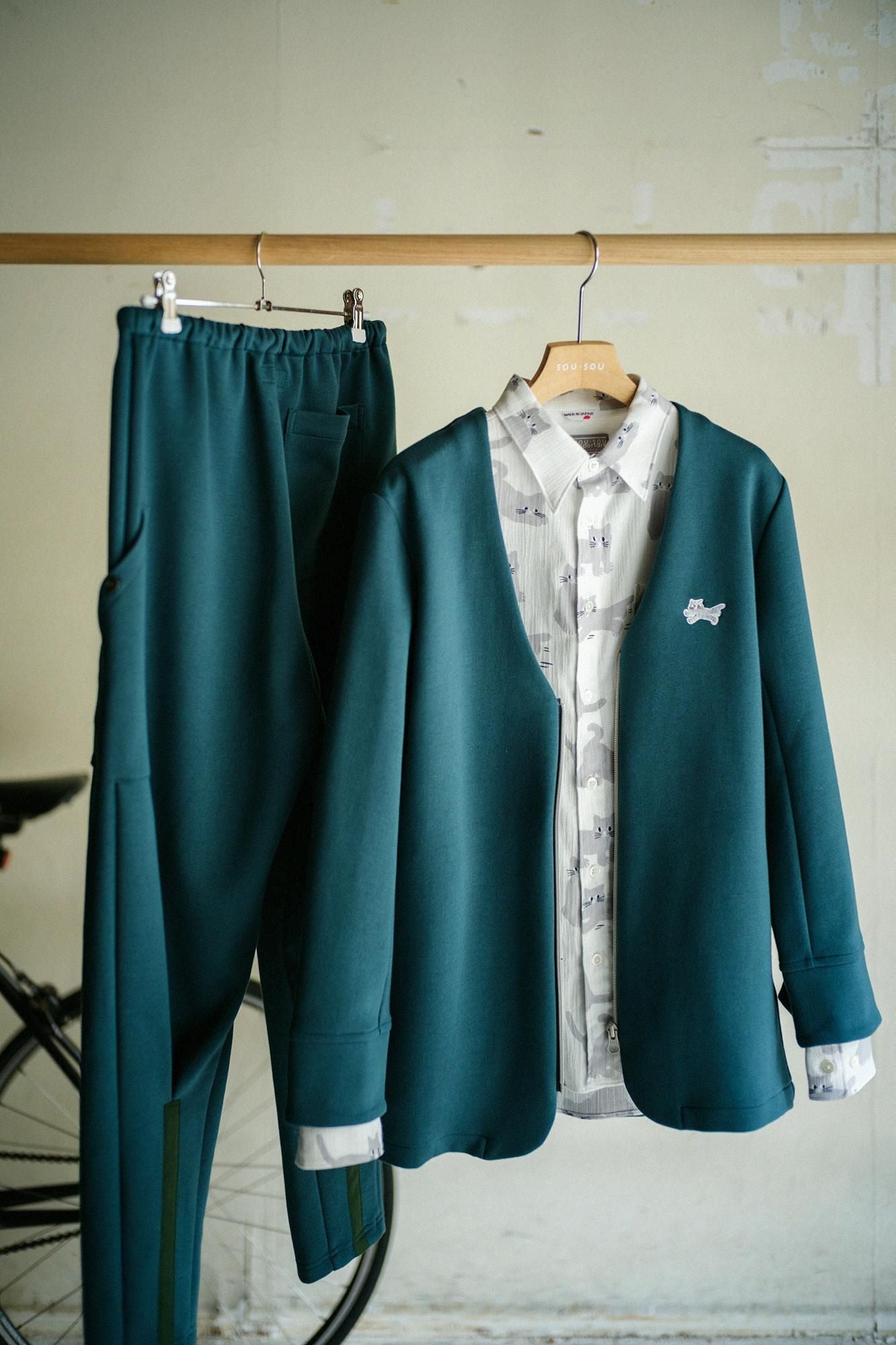 高島縮 20/20 シャツ／ねこ