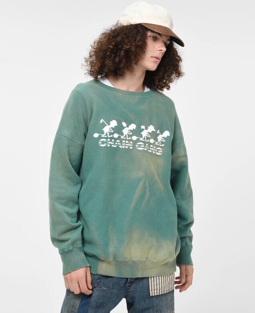 BOWWOW グレー クルーネック トレーナー BOWWOW グレー クルーネック