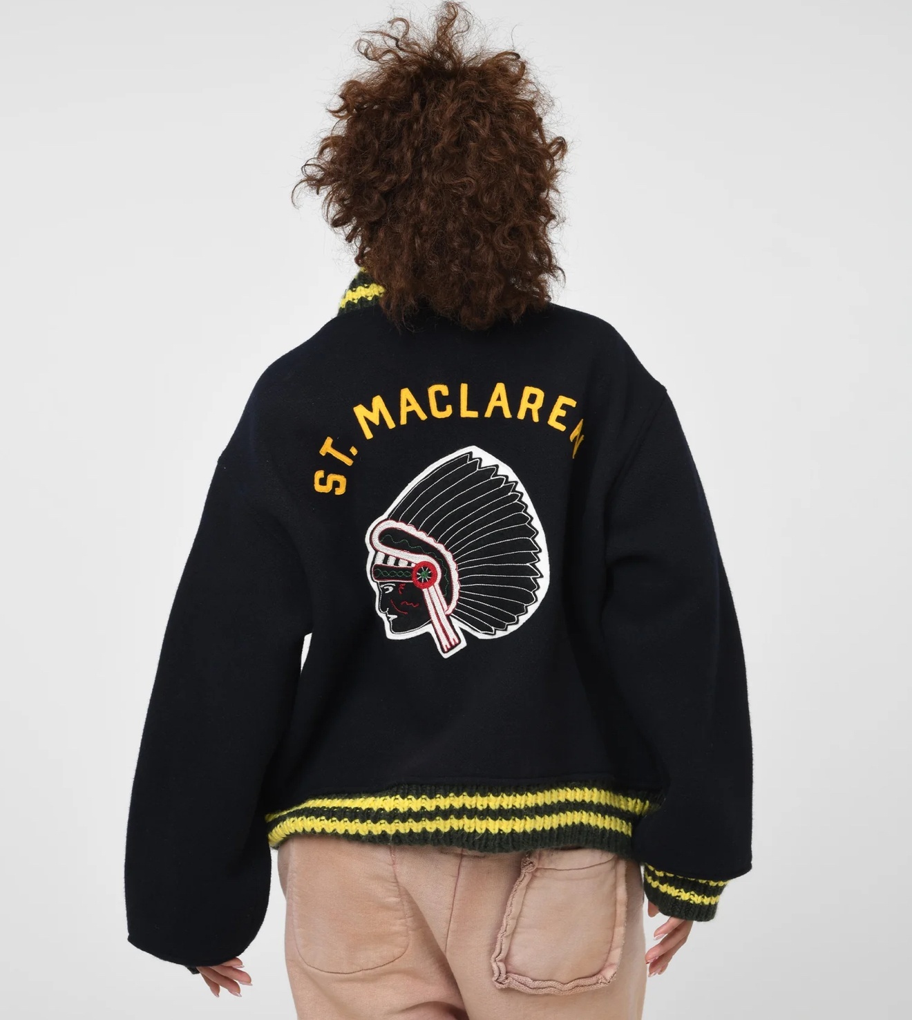 ST. MACLAREN UNIV. VARSITY JACKET AGED バーシティジャケット