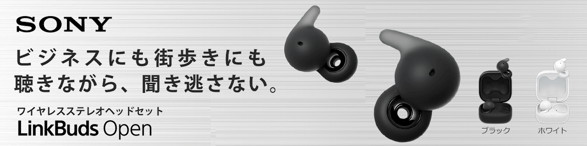 SONY フルワイヤレスイヤホン『LinkBuds OPEN WFL910』｜ソフマップ