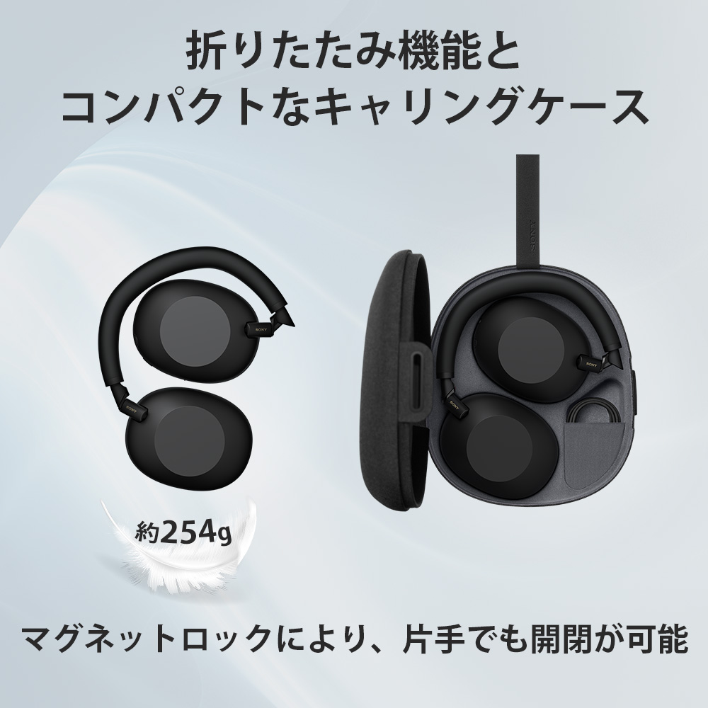 ブルートゥースヘッドホン ブラック WH-1000XM6 BM ［ノイズキャンセ