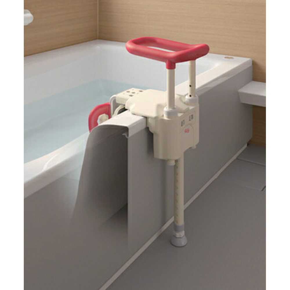 アロン化成 安寿 ユニットバス対応浴槽手すりUST-130UB ショート グリーン