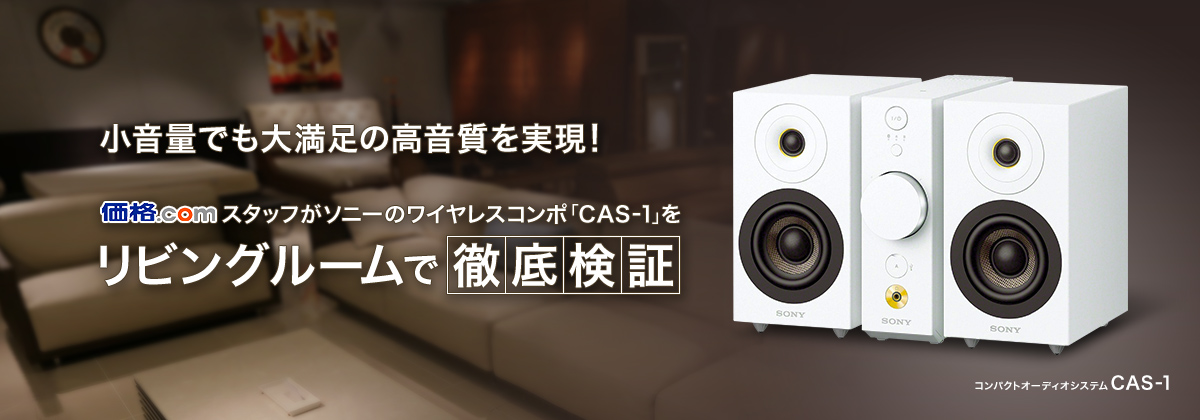 SONY スピーカー CAS-1W ニアフィールドスピーカー SONY CAS-1 (W