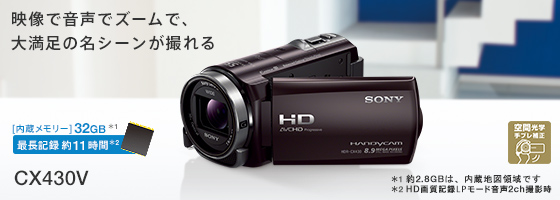 HDR-CX430V 特長 : こども撮り3原則 高画質機能 | デジタルビデオ