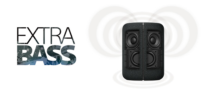 SRS-XB402G 特長 : 高音質 | アクティブスピーカー／ネックスピーカー