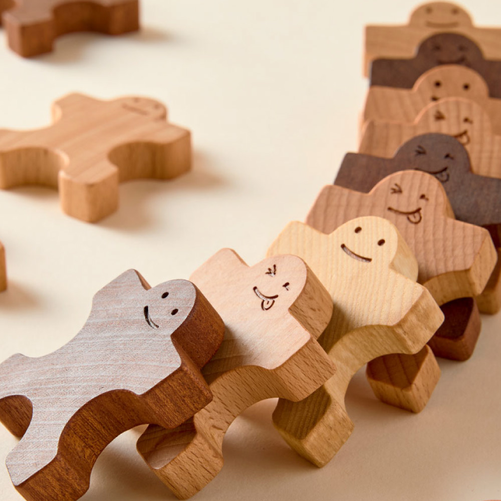 1歳 2歳 知育玩具 積み木,ドミノ,ブロック 組んであそぼうともだち