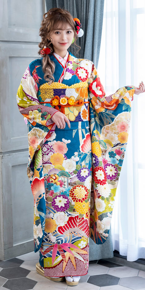青の振袖一覧 | 成人式振袖レンタル京都さがの館