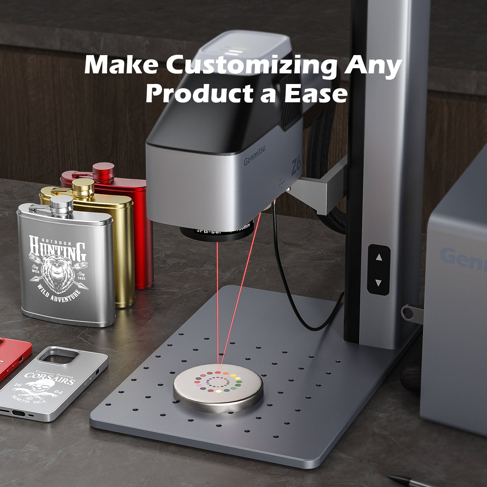 Genmitsu Z6 20W Dual Laser Machine, Jewelry Engraver, Fast Metal