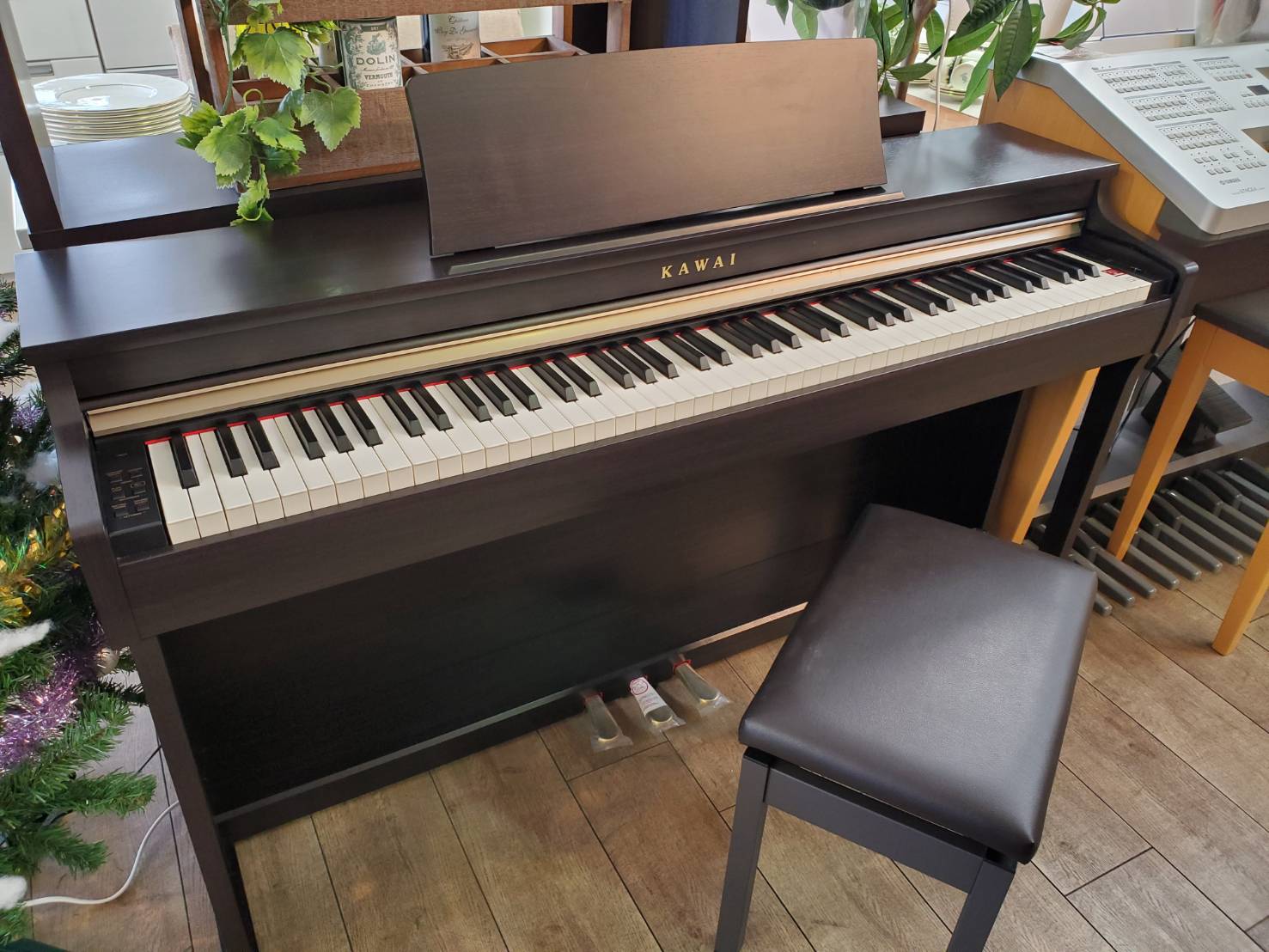 KAWAI CN25C 2014 鍵電子ピアノ ブラウン 椅子付き KAWAI CN25C 2014年