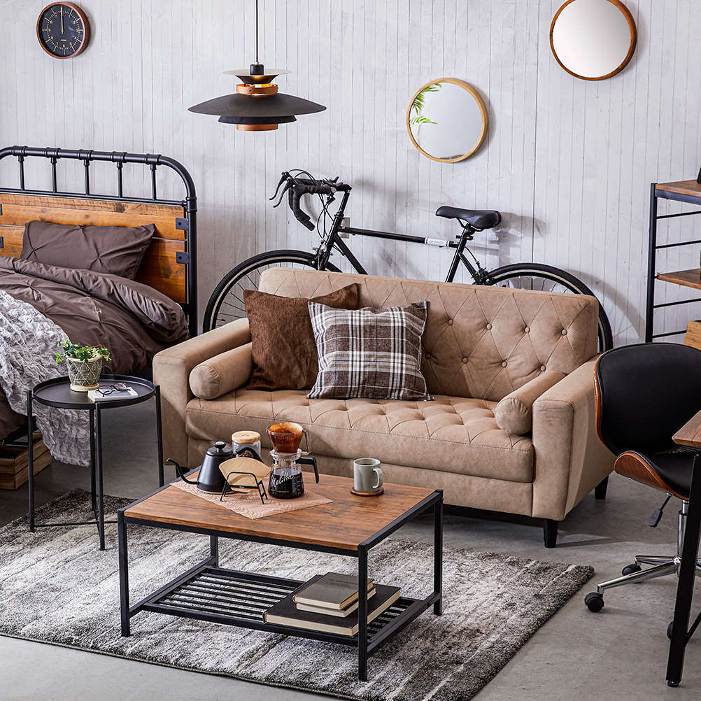 ヴィンテージ風の落ち着いたカラーで大人な部屋に(並び順：発売日＋商品名)