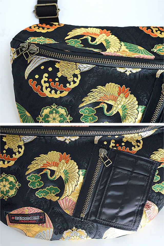 MA-1金襴鶴亀ショルダーバッグ CHIGIRI CHS58-1383 ちぎり チギリ 和柄