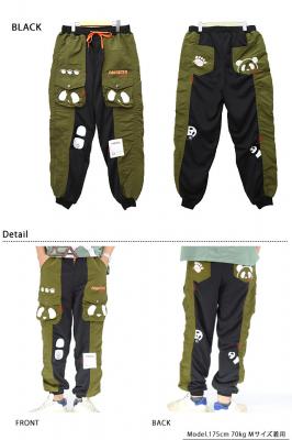 ミリタリーナイロン切替スウェットパンツ PANDIESTA JAPAN 564952