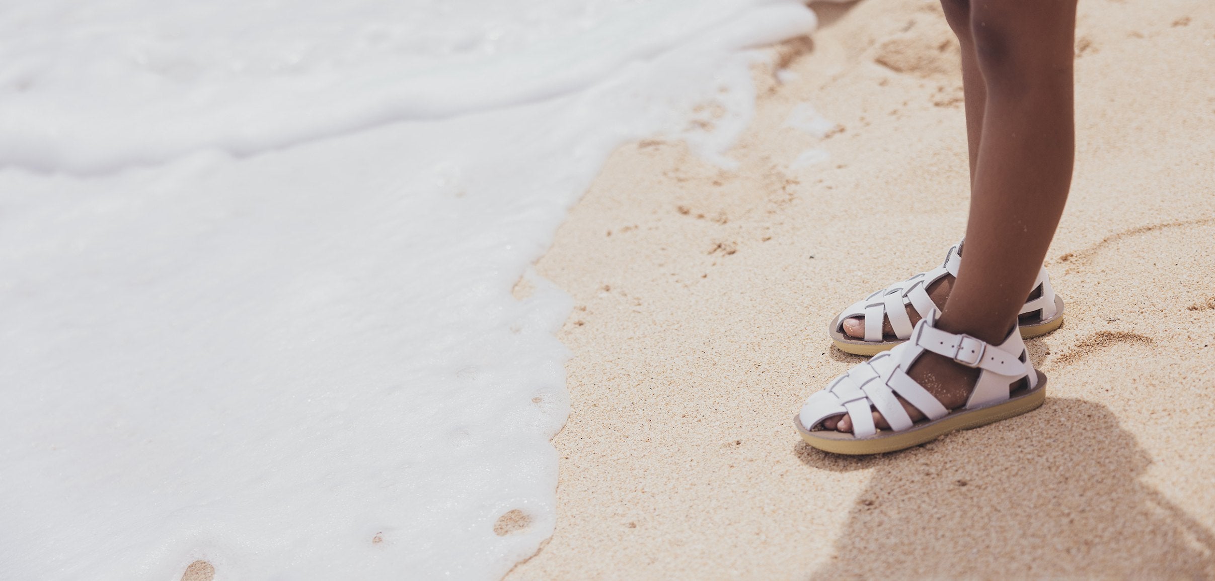 Shark Fisherman Tan Sandal for Kids - Salt-Water Sandals Shop UK