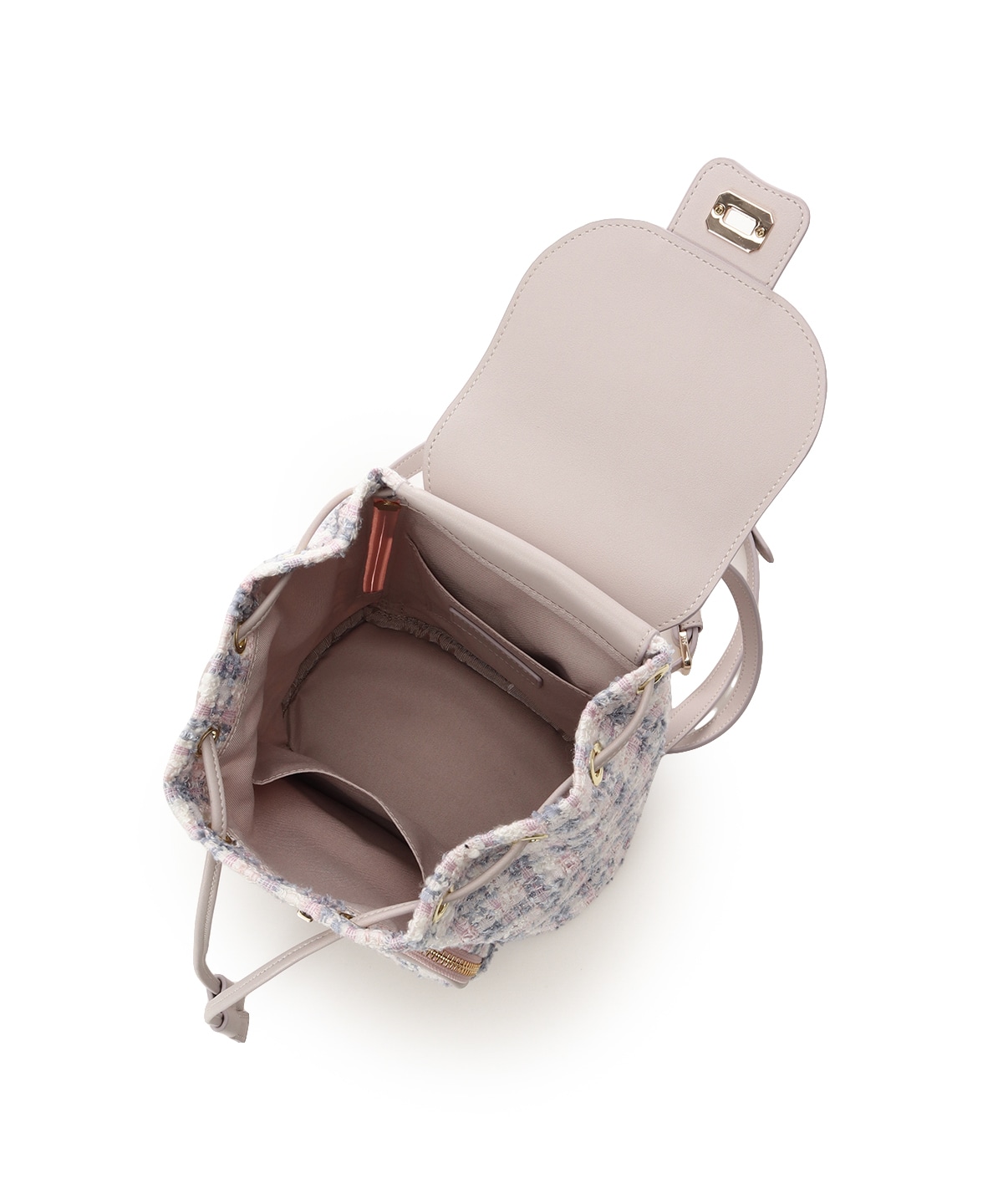 オリジナル金具ツイード リュック(FREE ピンク): Samantha Thavasa