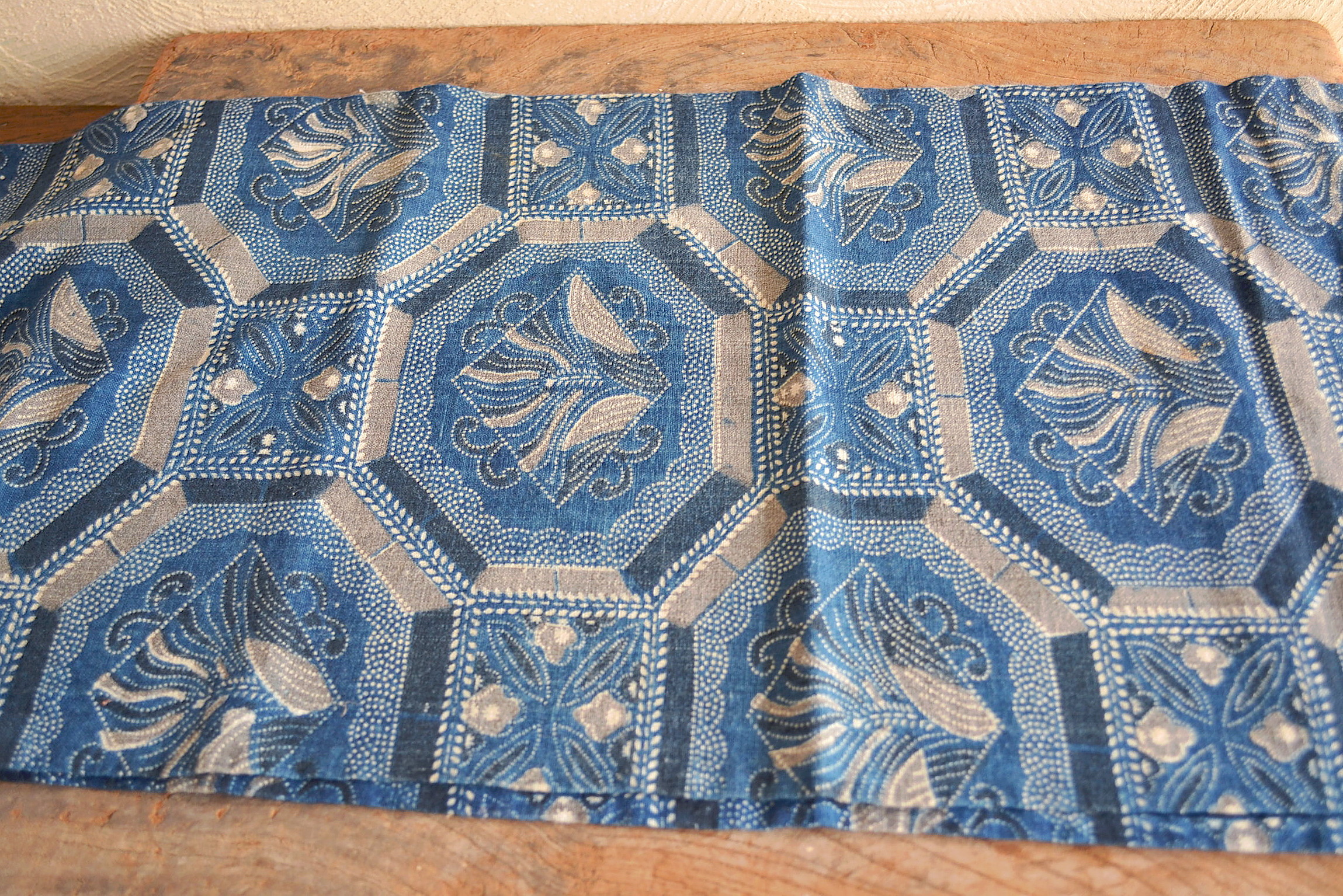 Antique Sam's Collection古布 藍染 古裂 藍染アンティーク 1400mm