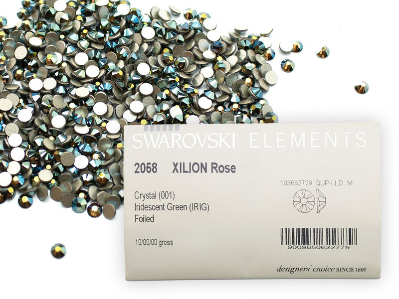 スワロフスキー クリスタルイリデッセントグリーン-#2058 4-ライン