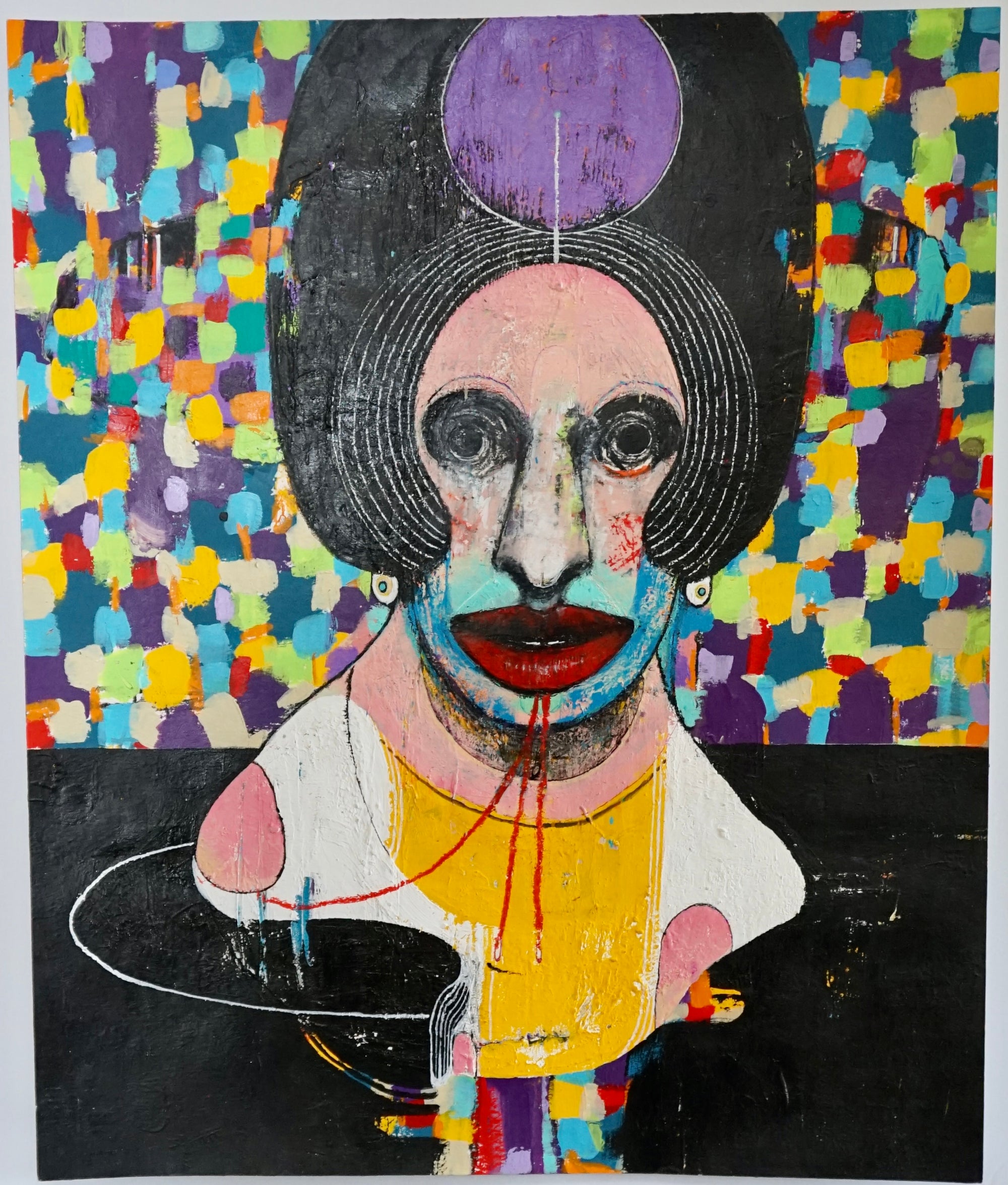 Mixed Media Painting #27 - Sara Japanese Pottery