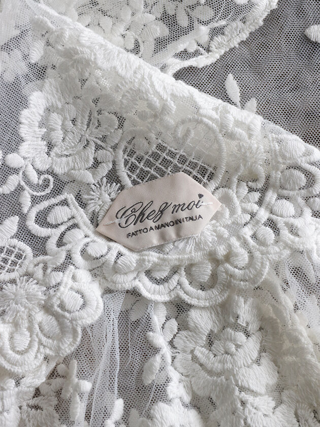 Chez moiテーブルランナーProvenzaオフホワイト サラグレース