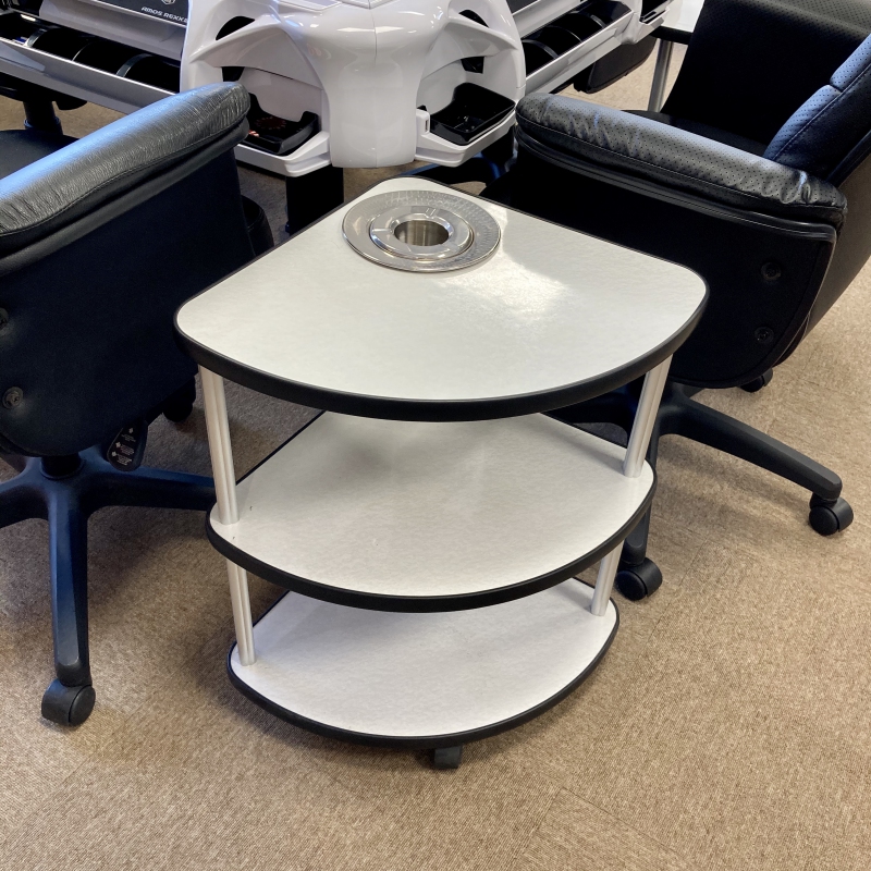 サイドテーブルTS3-240 灰皿付【送料無料】【4本組購入が更にお得