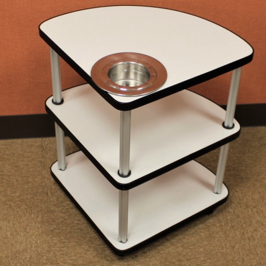 サイドテーブルTS3-240 灰皿付【送料無料】【4本組購入が更にお得